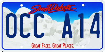 SD license plate 0CCA14