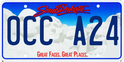 SD license plate 0CCA24