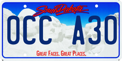 SD license plate 0CCA30
