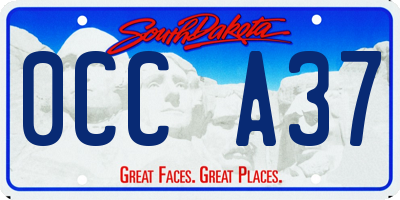 SD license plate 0CCA37