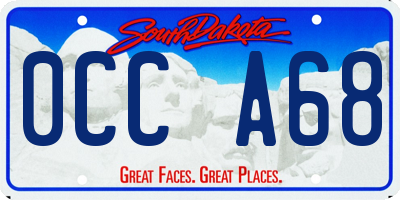SD license plate 0CCA68