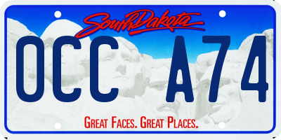 SD license plate 0CCA74
