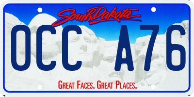 SD license plate 0CCA76