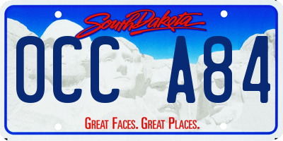 SD license plate 0CCA84