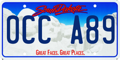 SD license plate 0CCA89