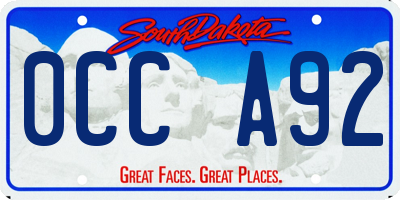 SD license plate 0CCA92