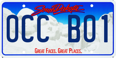 SD license plate 0CCB01