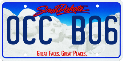 SD license plate 0CCB06