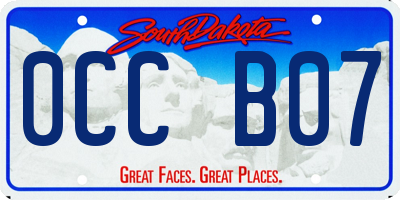 SD license plate 0CCB07
