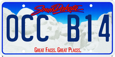 SD license plate 0CCB14