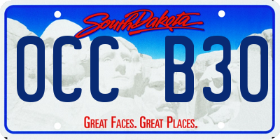 SD license plate 0CCB30