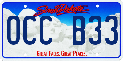 SD license plate 0CCB33