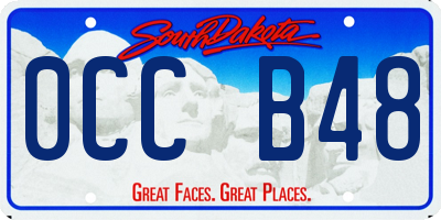 SD license plate 0CCB48