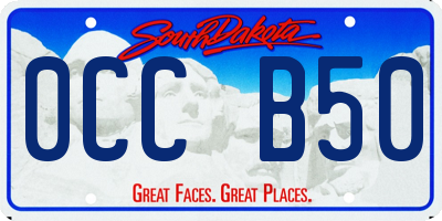 SD license plate 0CCB50
