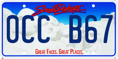 SD license plate 0CCB67