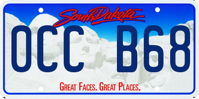 SD license plate 0CCB68