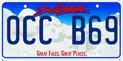 SD license plate 0CCB69