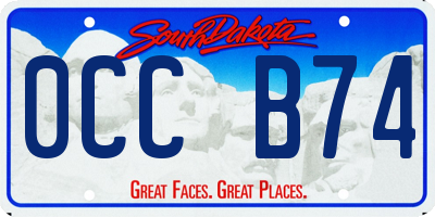 SD license plate 0CCB74