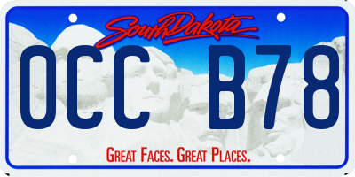 SD license plate 0CCB78