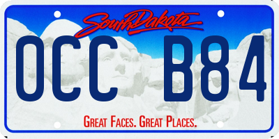 SD license plate 0CCB84