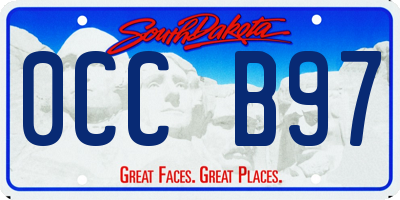 SD license plate 0CCB97