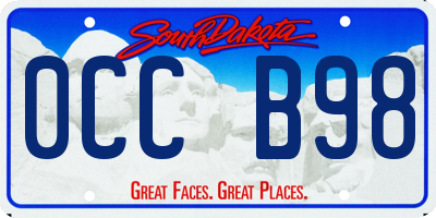 SD license plate 0CCB98