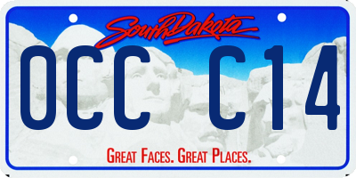 SD license plate 0CCC14