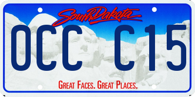 SD license plate 0CCC15