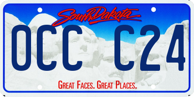 SD license plate 0CCC24