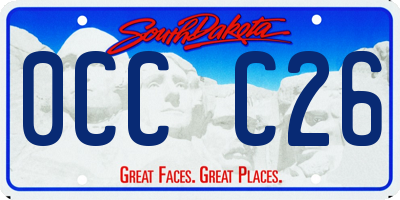 SD license plate 0CCC26
