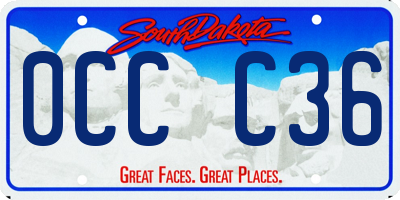 SD license plate 0CCC36