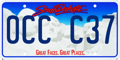 SD license plate 0CCC37