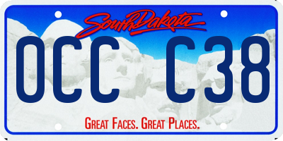 SD license plate 0CCC38