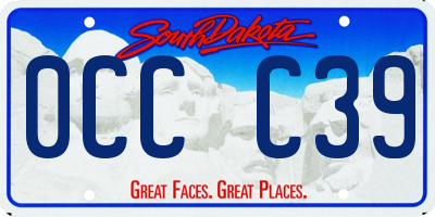 SD license plate 0CCC39