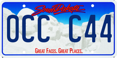 SD license plate 0CCC44