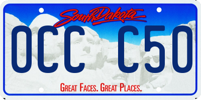 SD license plate 0CCC50