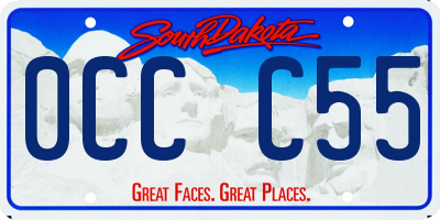 SD license plate 0CCC55