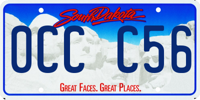 SD license plate 0CCC56