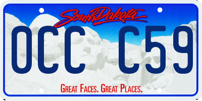 SD license plate 0CCC59