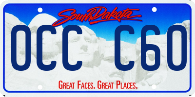 SD license plate 0CCC60