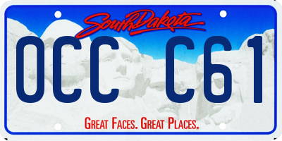 SD license plate 0CCC61