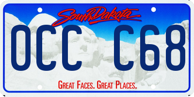 SD license plate 0CCC68
