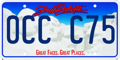 SD license plate 0CCC75