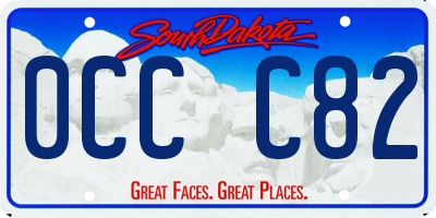 SD license plate 0CCC82