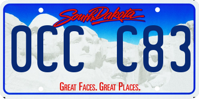 SD license plate 0CCC83
