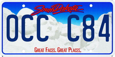 SD license plate 0CCC84
