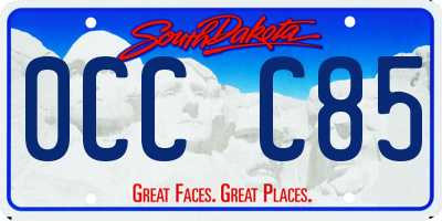 SD license plate 0CCC85