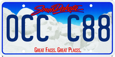 SD license plate 0CCC88