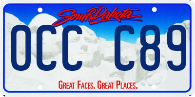 SD license plate 0CCC89