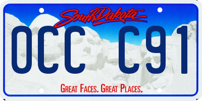 SD license plate 0CCC91
